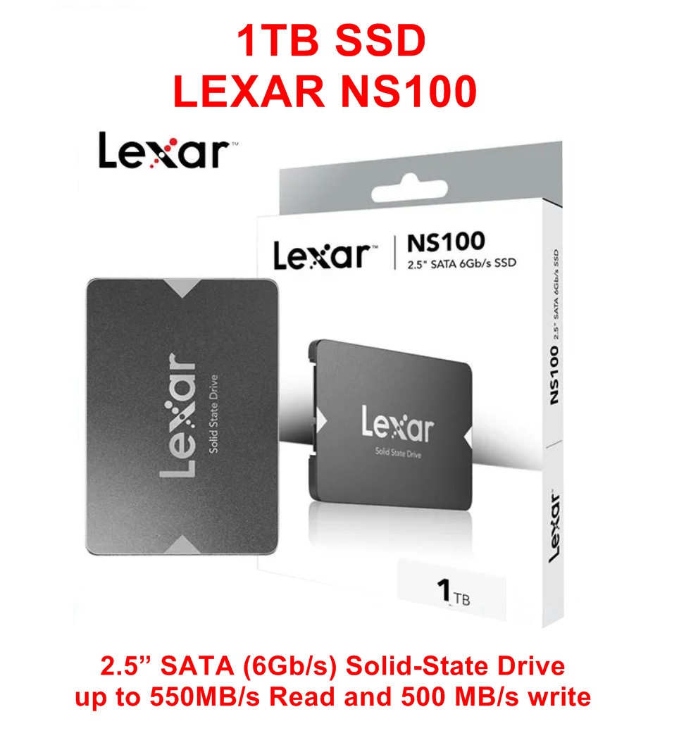 2.5” 1TB SSD LEXAR NS100