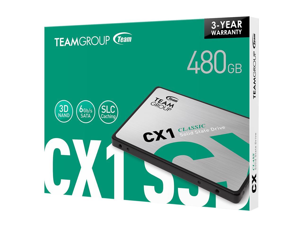 2.5”  480GB SSD Team Group CX1