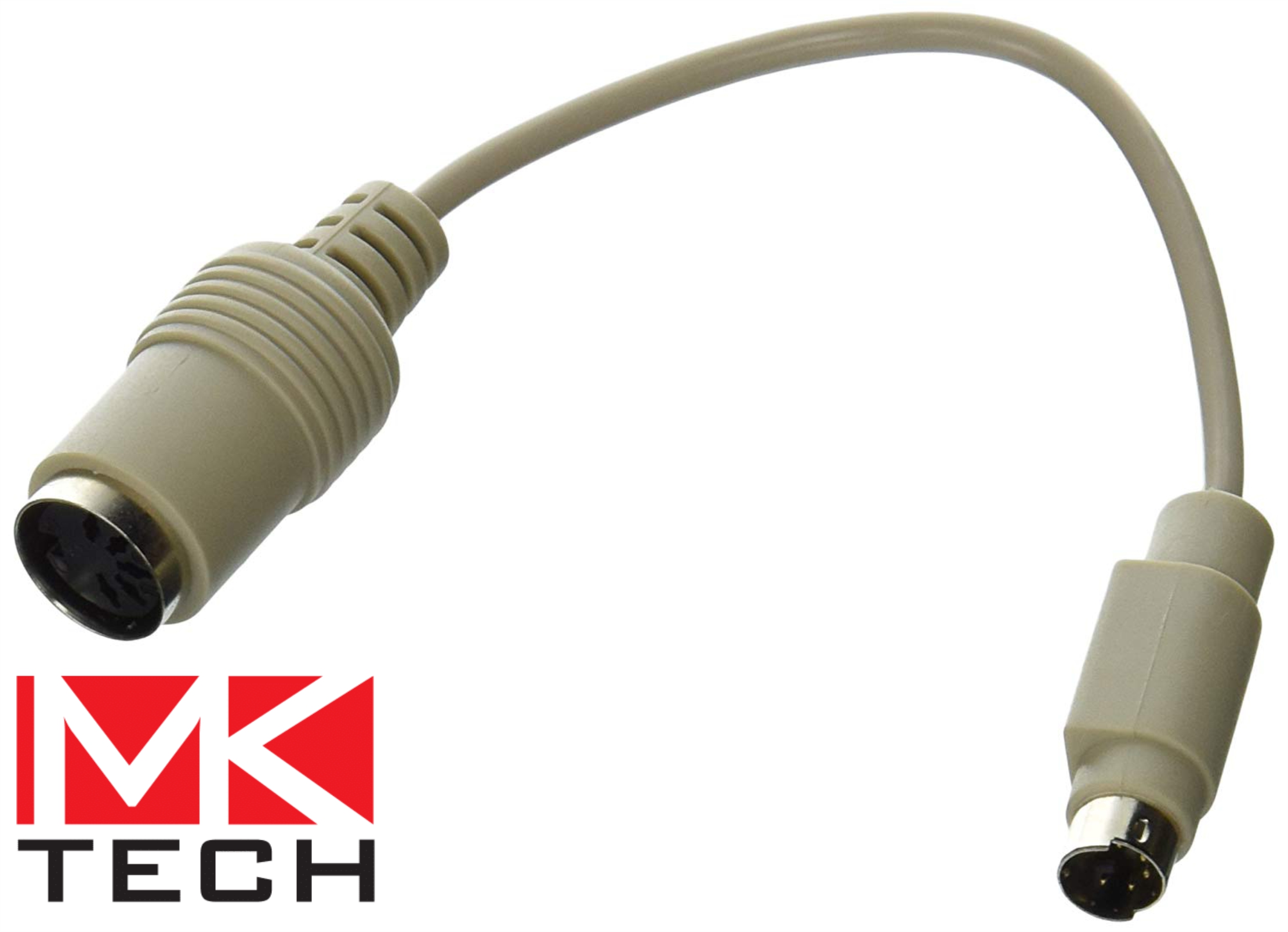 6-AT Female to PS2 Male Keyboard Adapter MKTECH