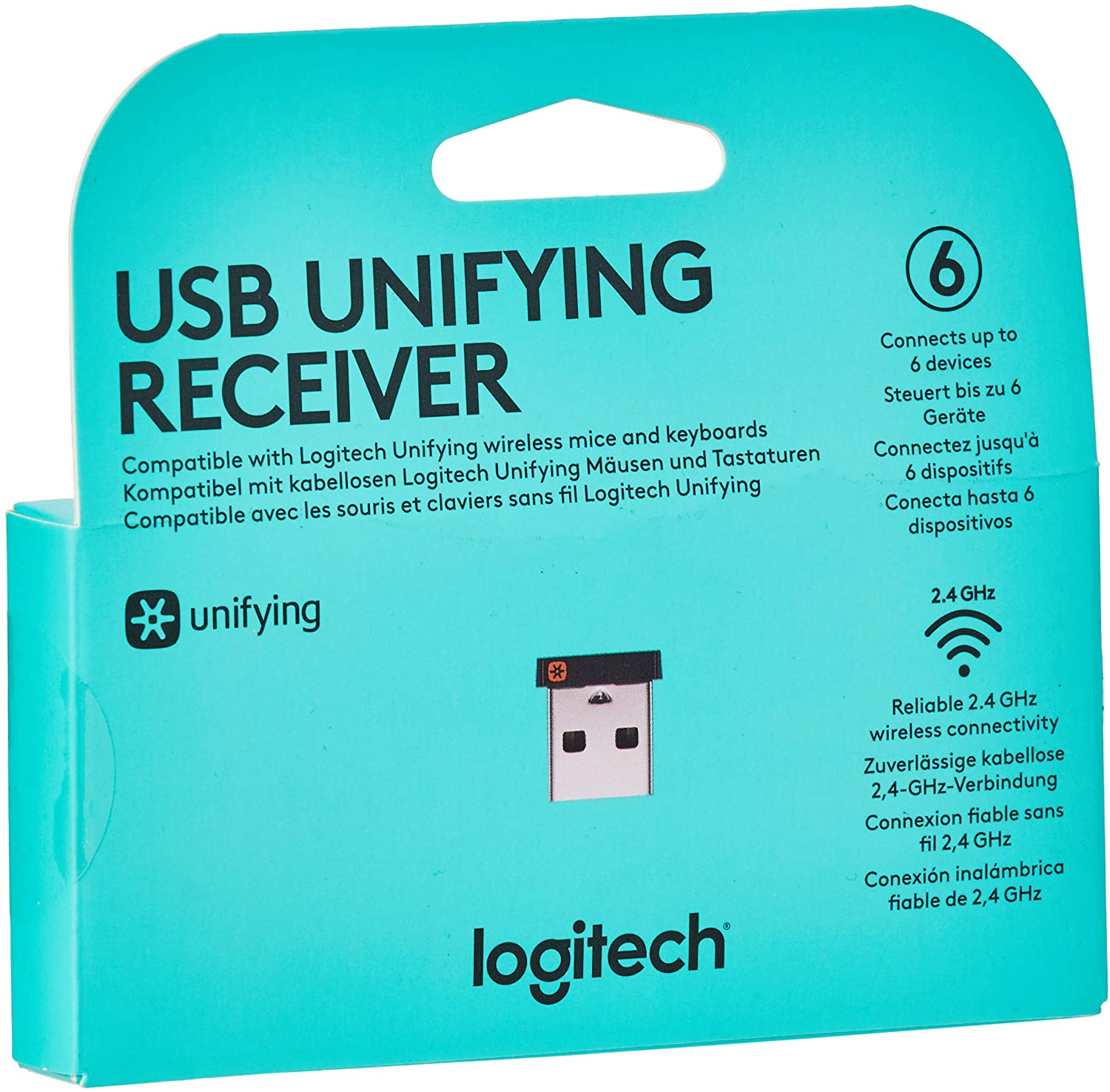 Безжичен адаптер Logitech USB Unifying Receiver