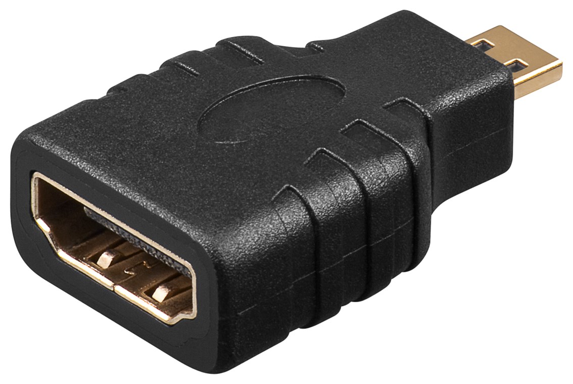 HDMI-F to Micro HDMI-M Адаптер Goobay 68842,gold