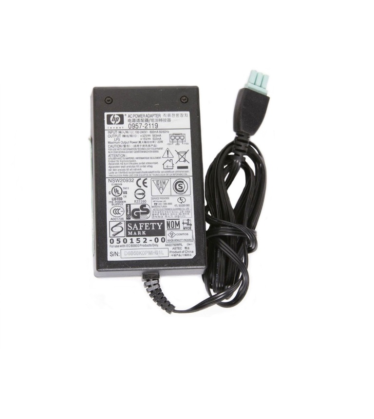 HP AC Adapter 0957-2119(32V/563mA+15V/533mA,20W)