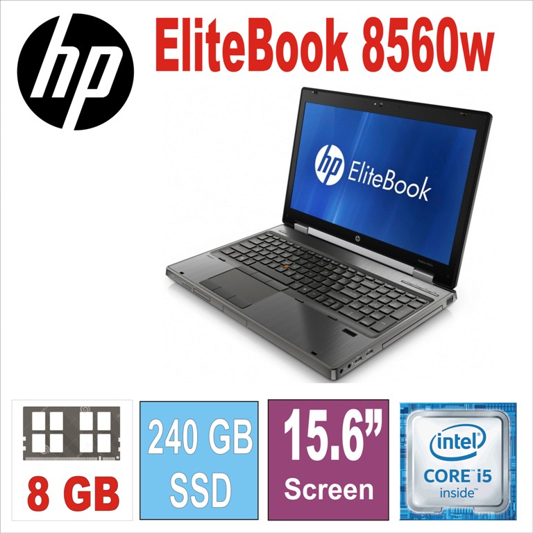 HP EliteBook 8560W i5-2540M/8GB/240SSD/15.6“