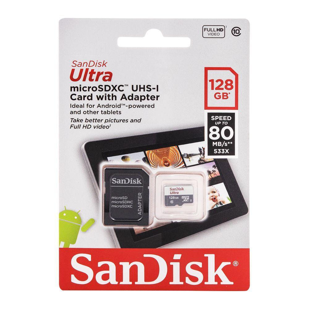 Карта памет 128 GB SanDisk Ultra SDXC  80MBs