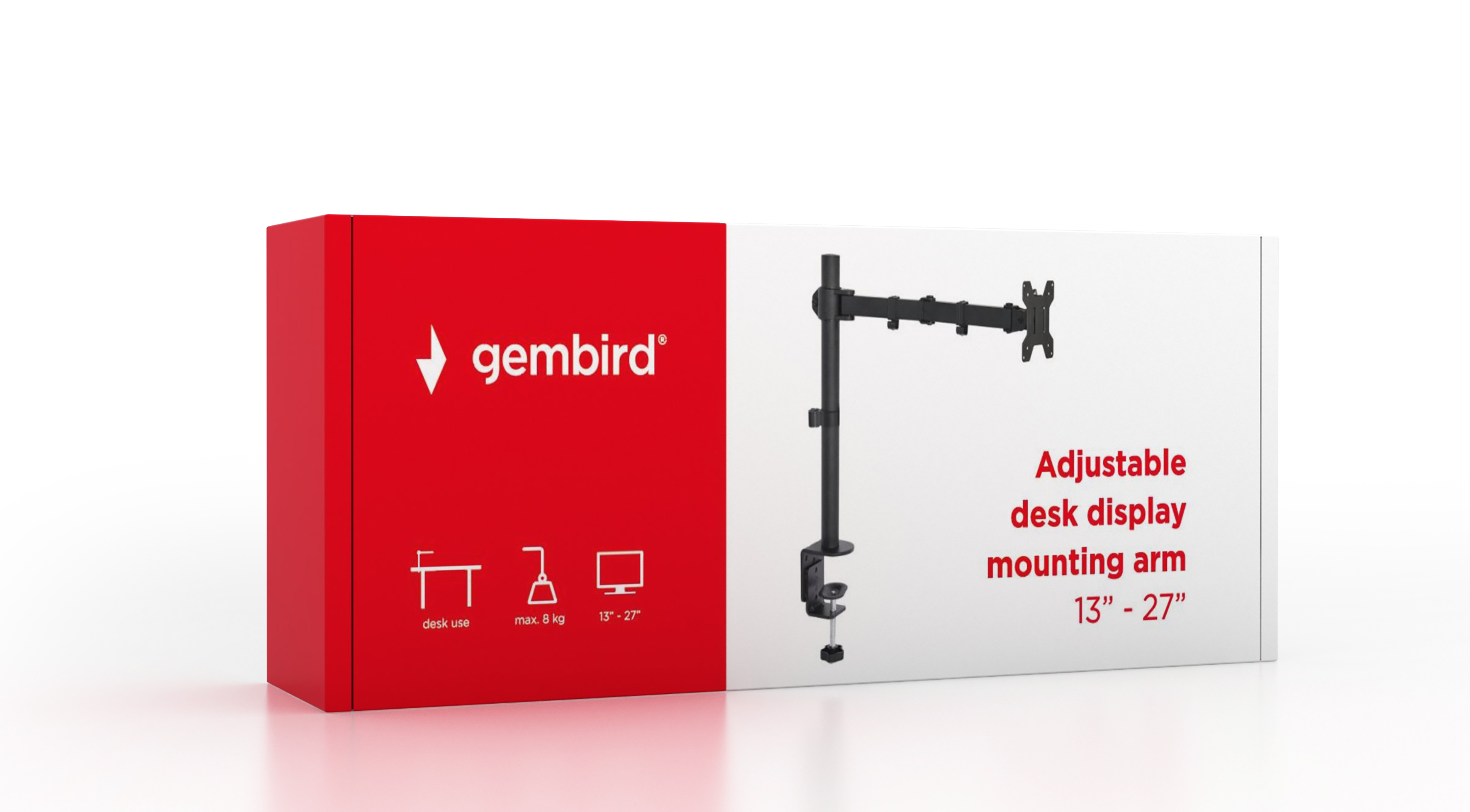 TV стойка Gembird MA-DF1-01 13 -27“до 8kg наклон
