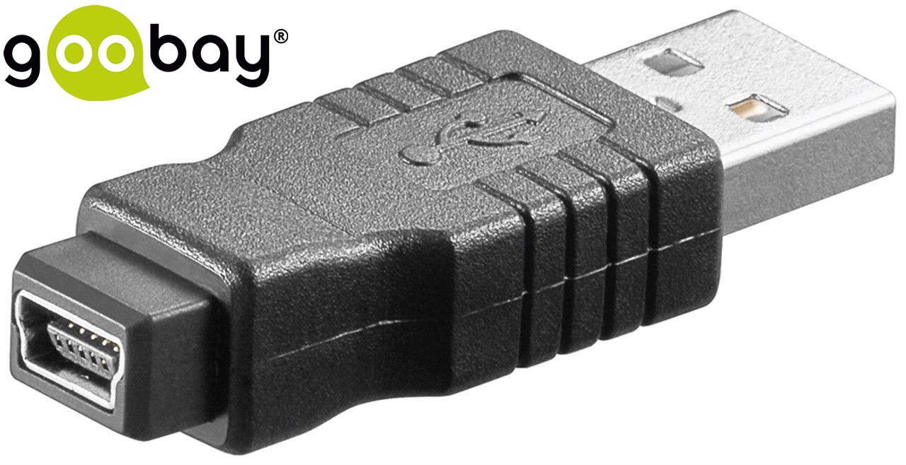 USB A/M to USB Mini/F/B GOOBAY
