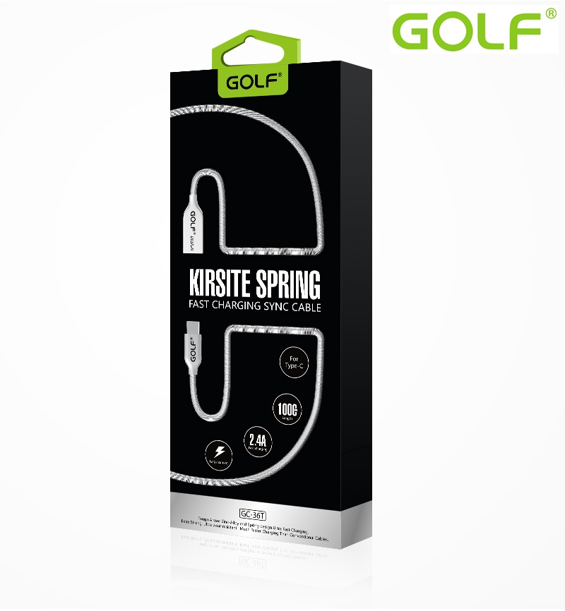 USB male - Apple Lightning 1m/2.4A Golf Kirsite