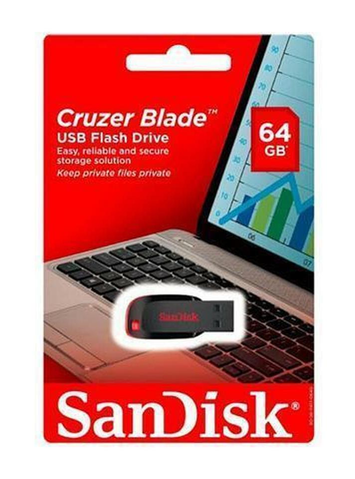 USB памет 64GB SanDisk CRUZER BLADE