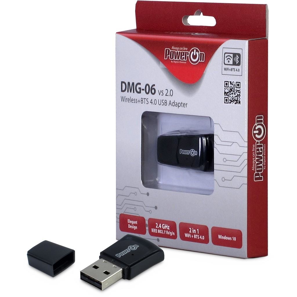 Wireless USB 150Mbps Adapter+Bluetooth 4 DMG-06
