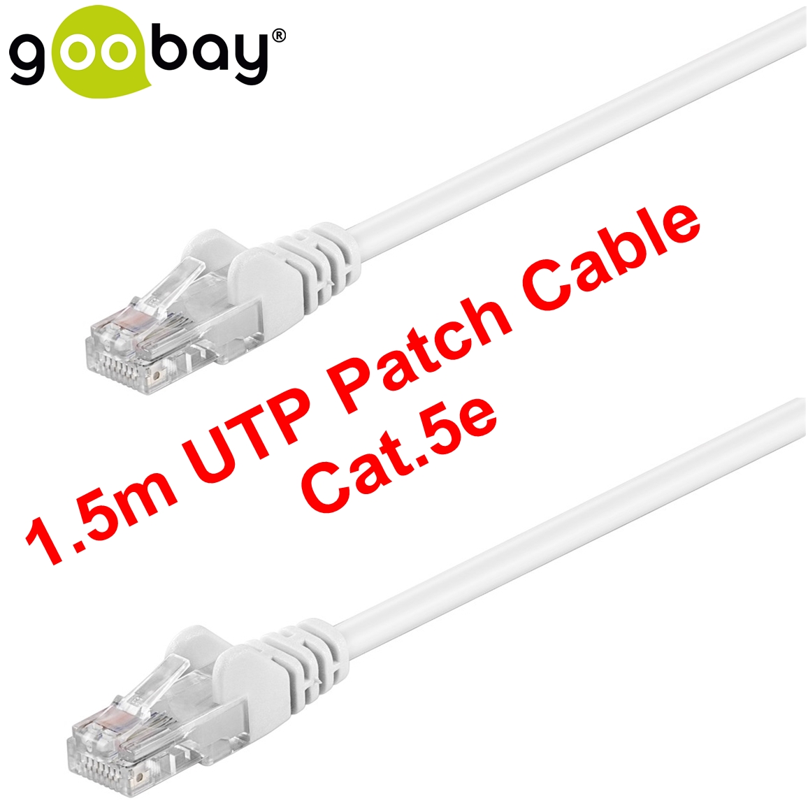 1.50m UTP Patch Cable Cat.5e GOOBAY (white)