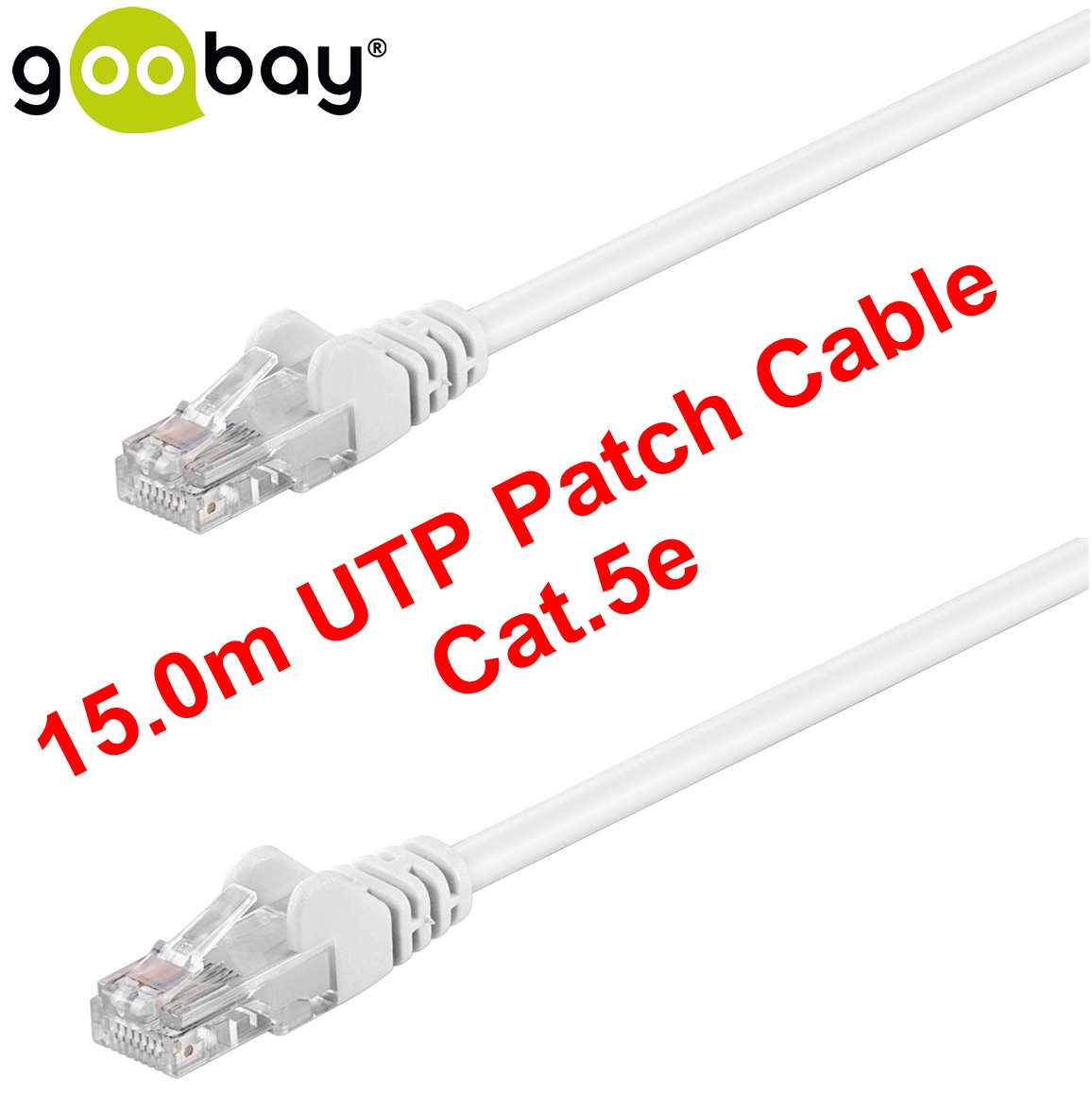 15.00m UTP Patch Cable Cat.5e GOOBAY (white)