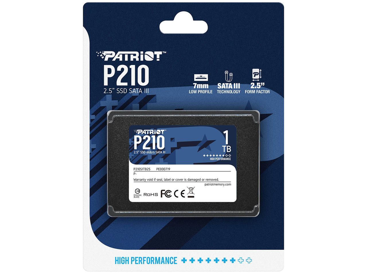 2.5” 1TB SSD Patriot P210