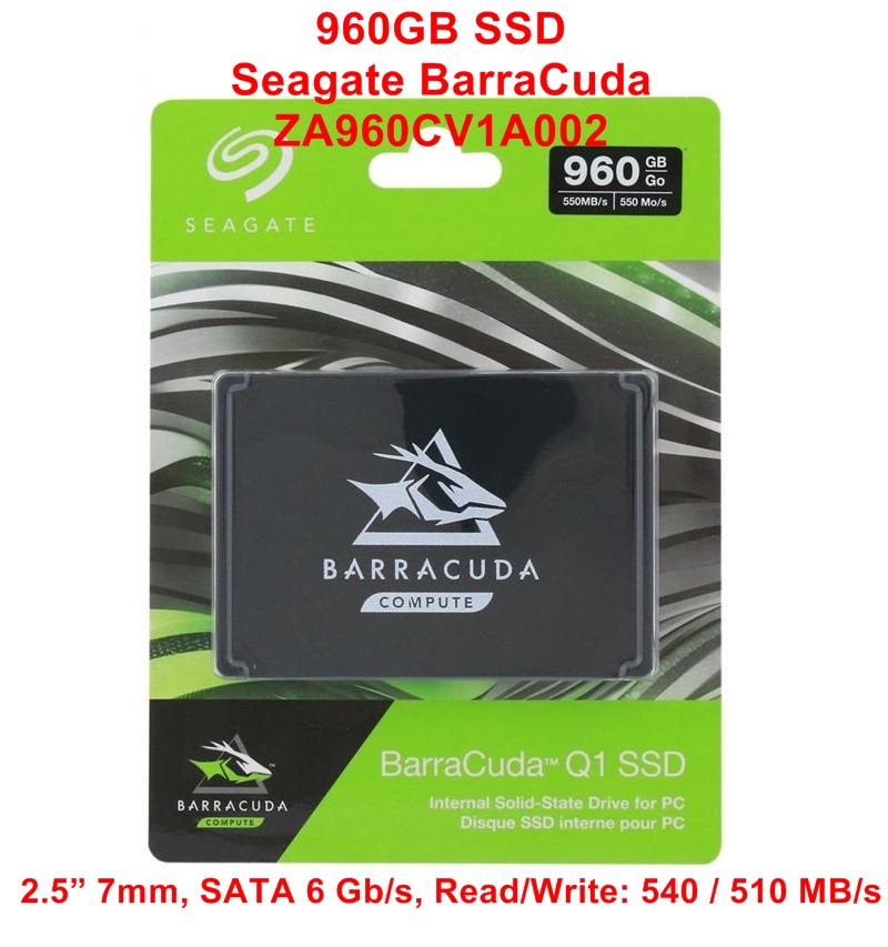 2.5”  960GB SSD Seagate BarraCuda ZA960CV1A002