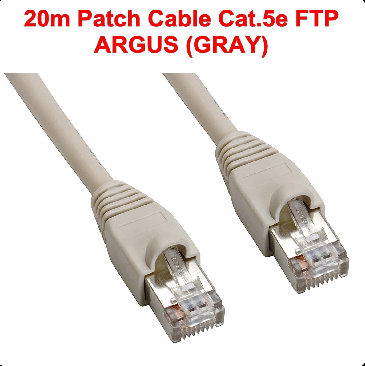 20.00m FTP Patch Cable Cat.5e ARGUS (GRAY)