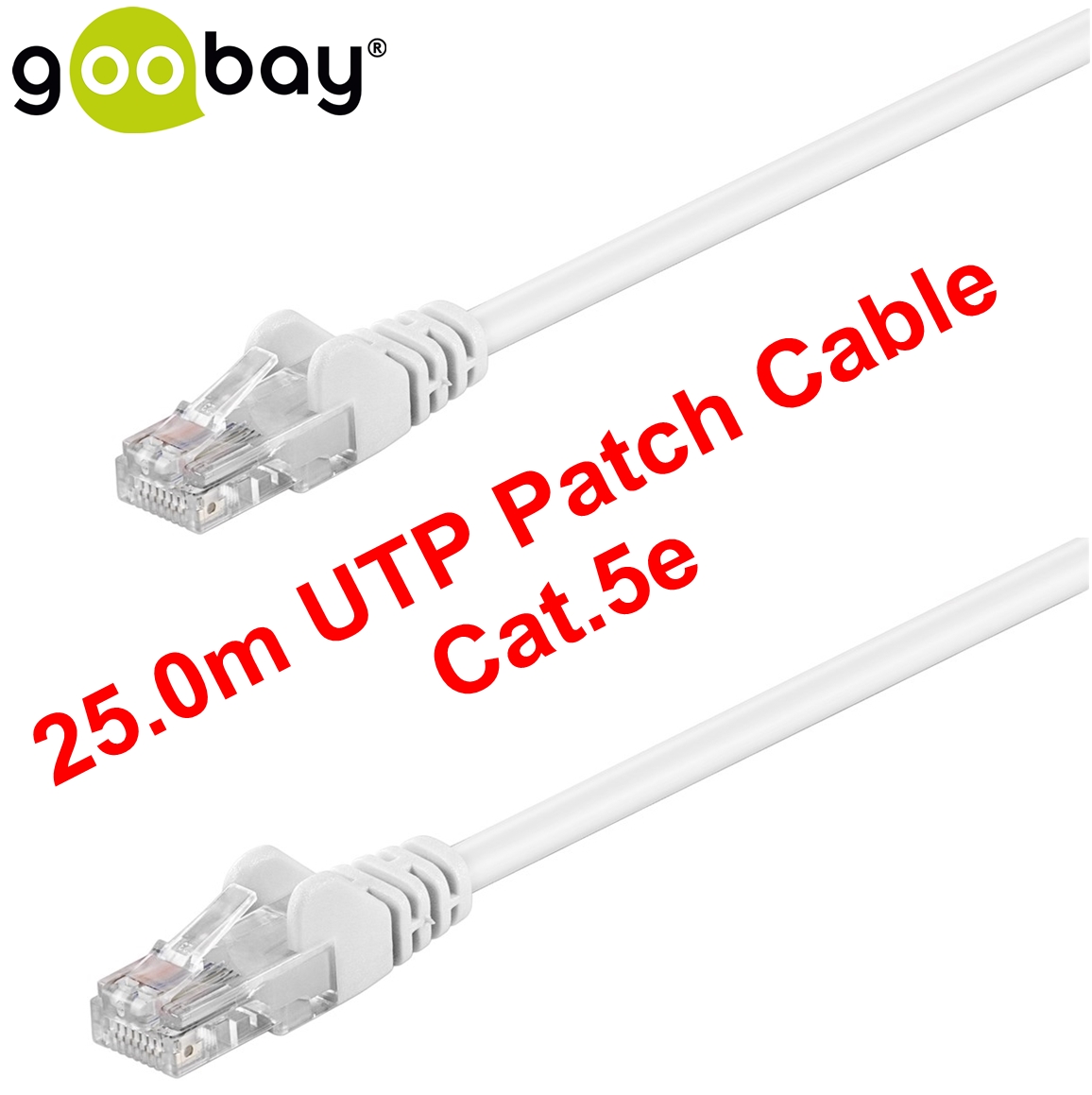 25.00m UTP Patch Cable Cat.5e GOOBAY (white)