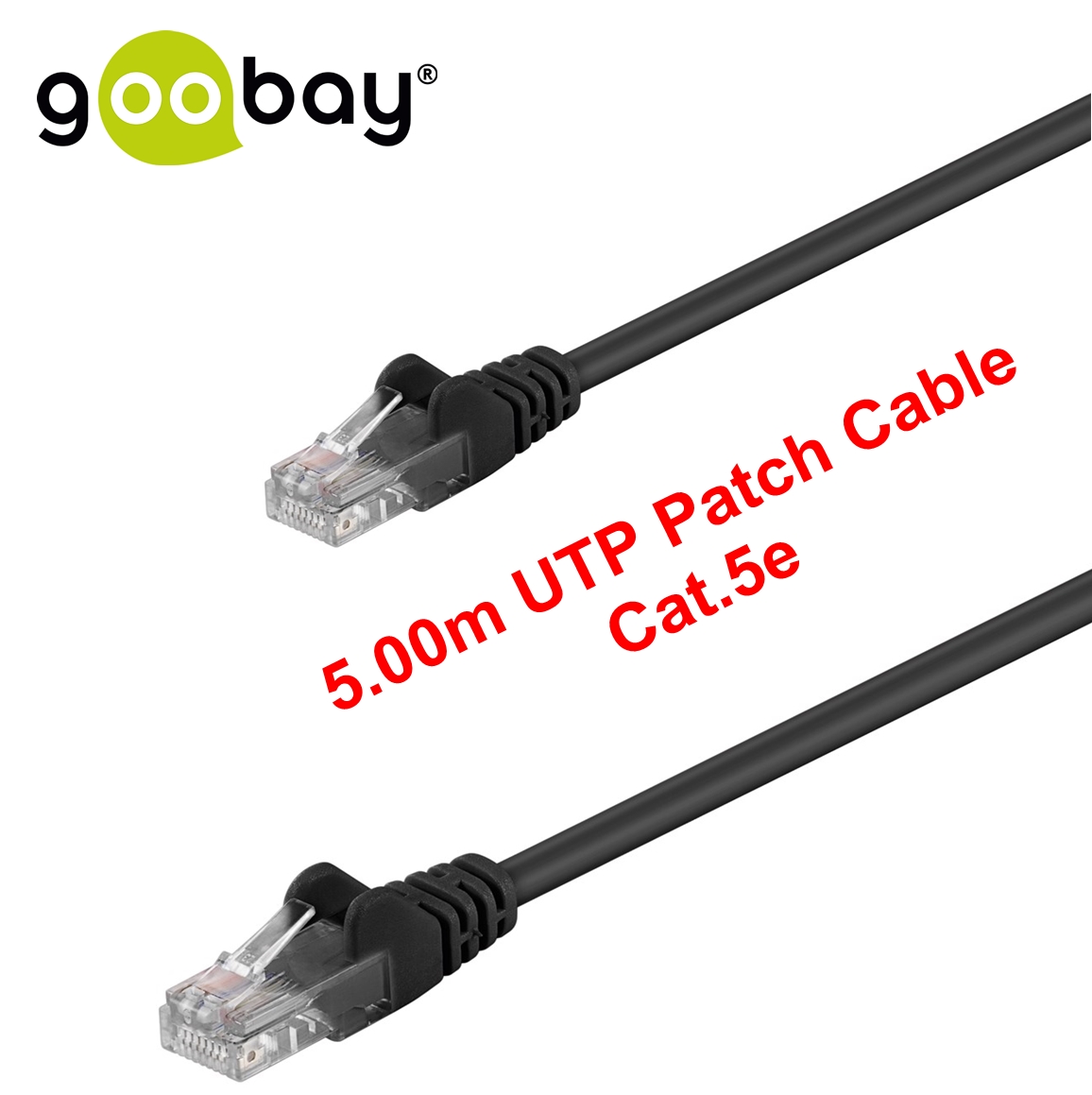 5.00m UTP Patch Cable Cat.5e GOOBAY (black)