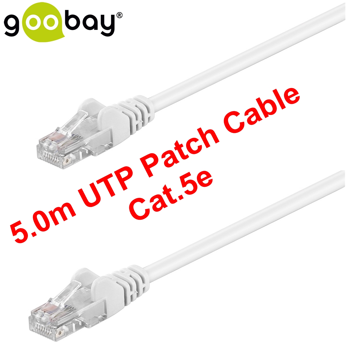 5.00m UTP Patch Cable Cat.5e GOOBAY (white)