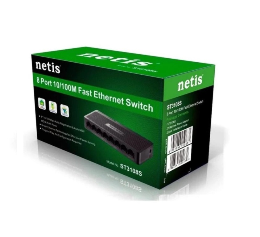 8port 10/100Mbps Switch Netis ST3108S