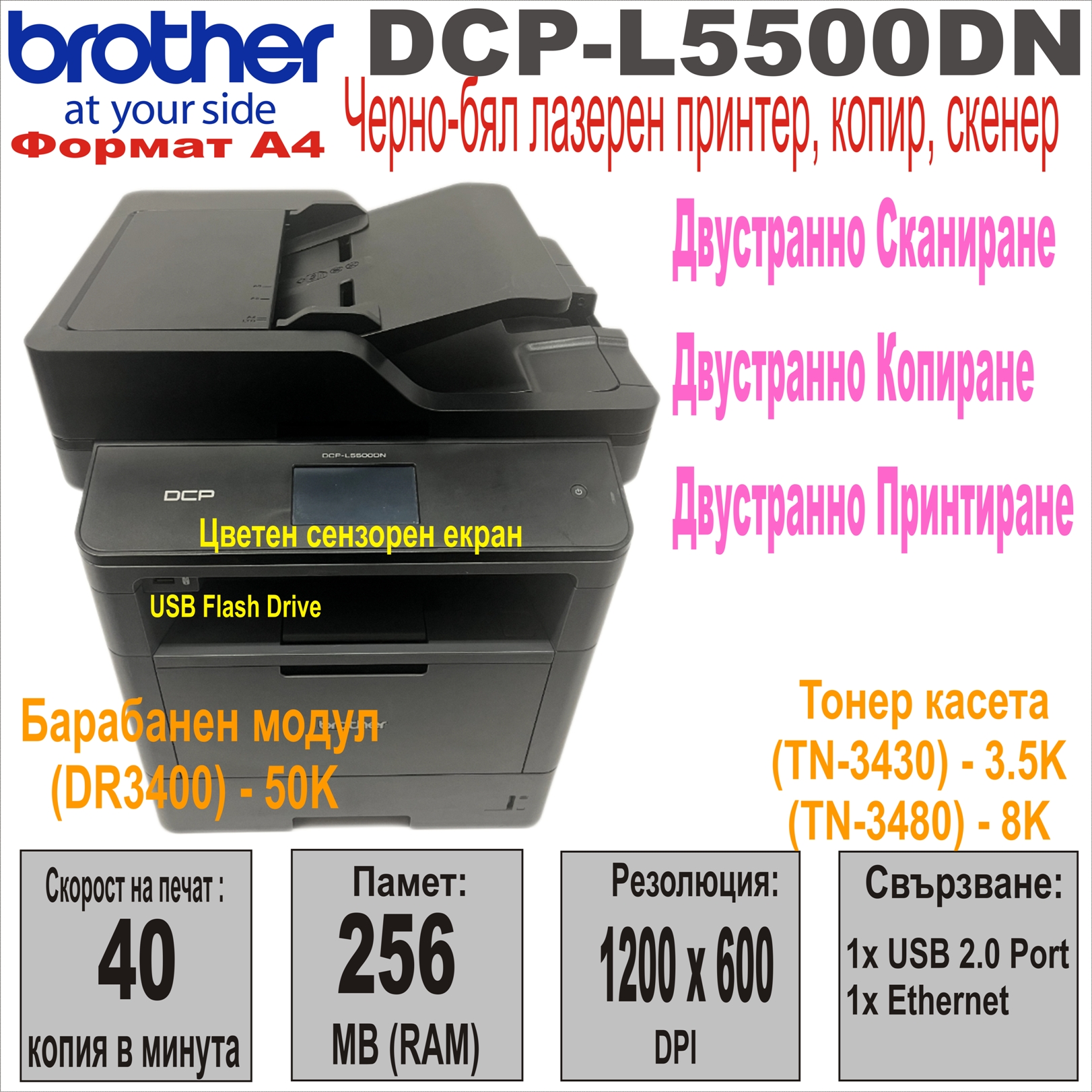 All-in-One Printer BROTHER DCP-L5500DN