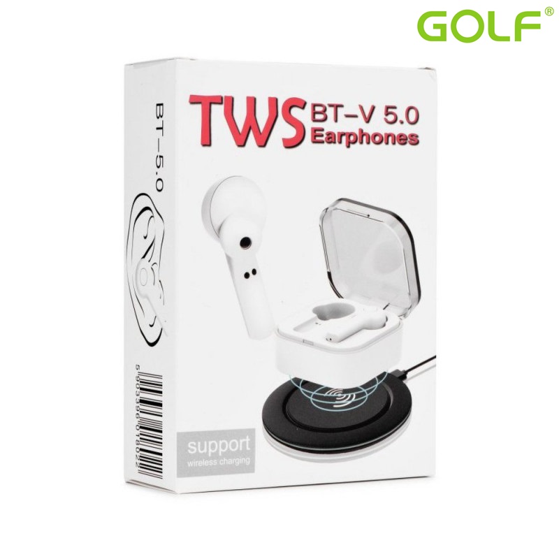 Безжични слушалки HandsFree TWS EP002 V5.0 White