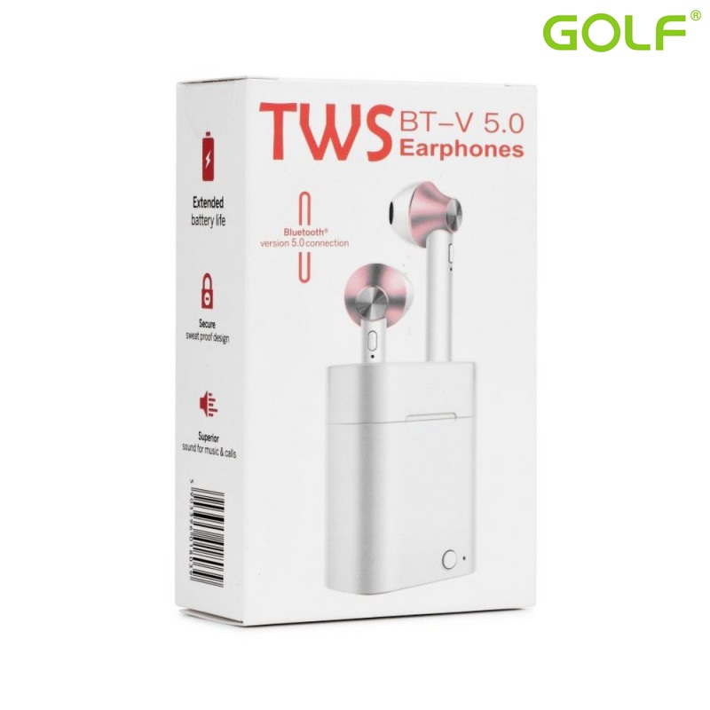 Безжични слушалки HandsFree TWS EP003 V5.0 White