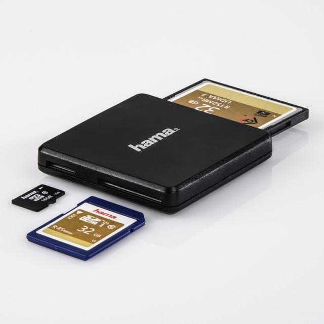 Четец за карти HAMA Multi USB 3.0 SD/microSD/CF
