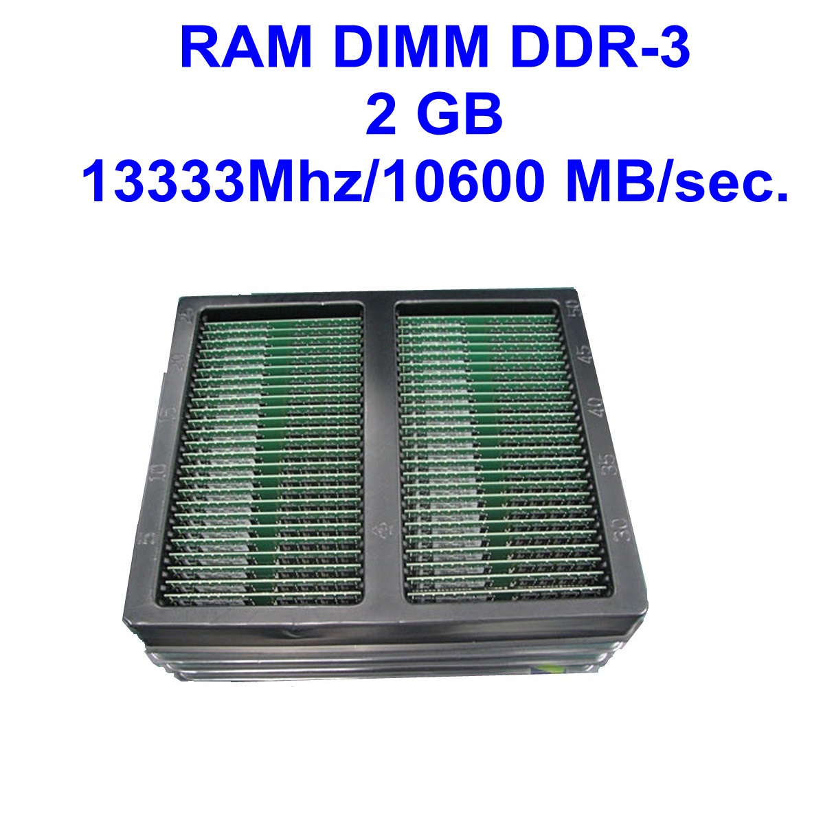 DIMM DDR-3 2 GB 1333Mhz/10600 MB/sec.