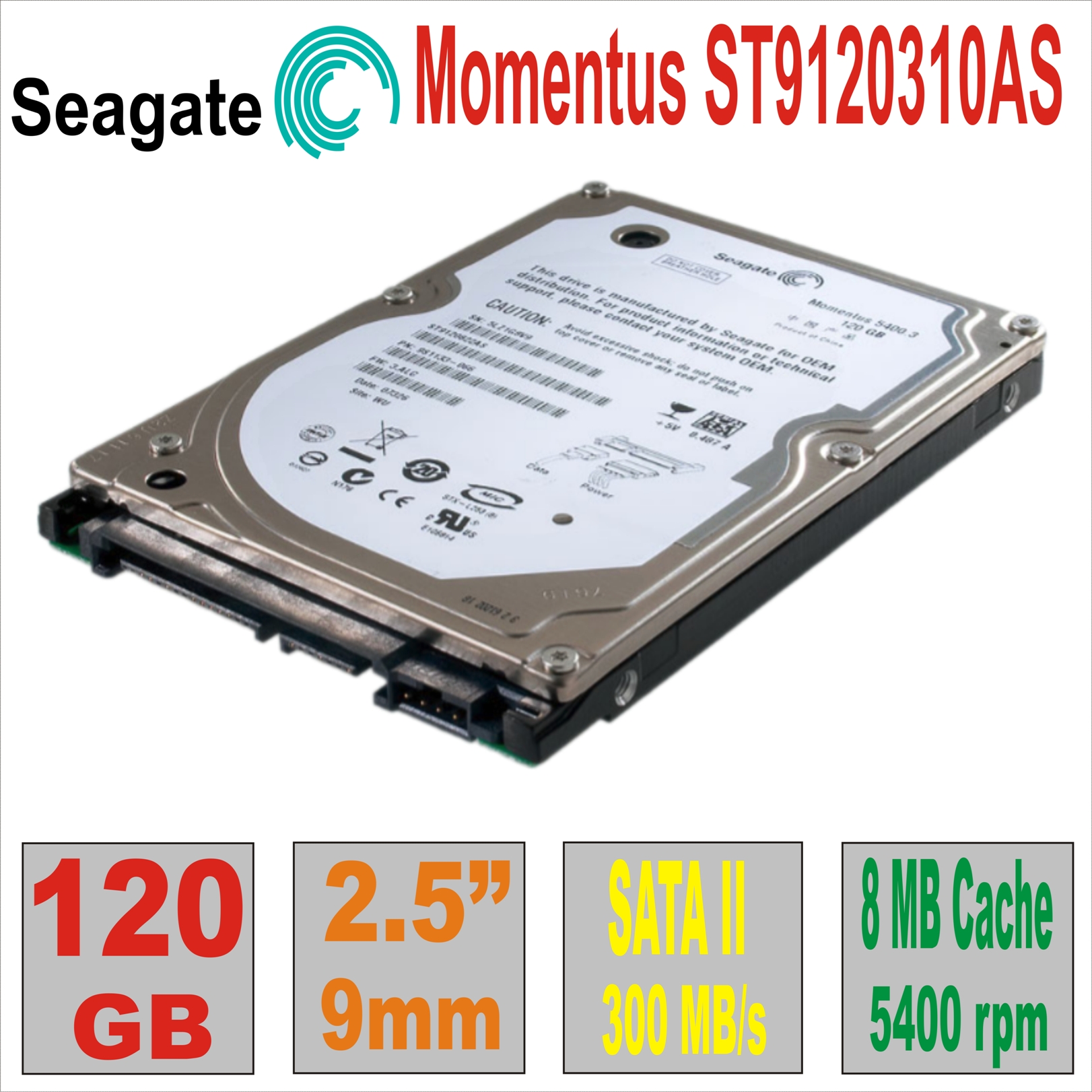 HDD 2.5`  120Gb Seagate Momentus ST9120310AS