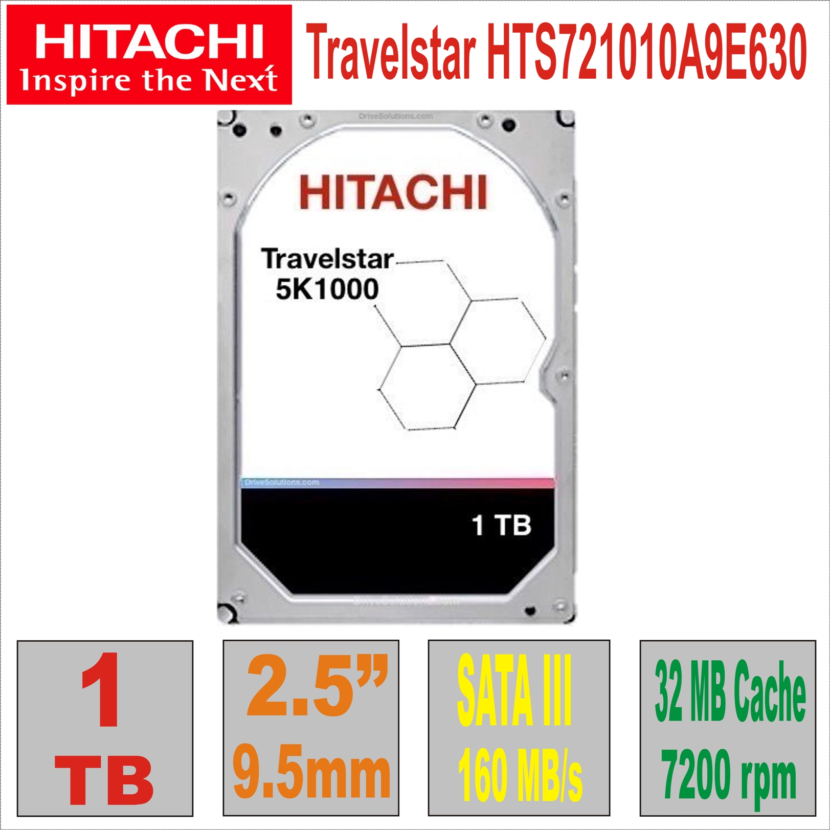 HDD 2.5` 1Tb Hitachi Travelstar HTS721010A9E630