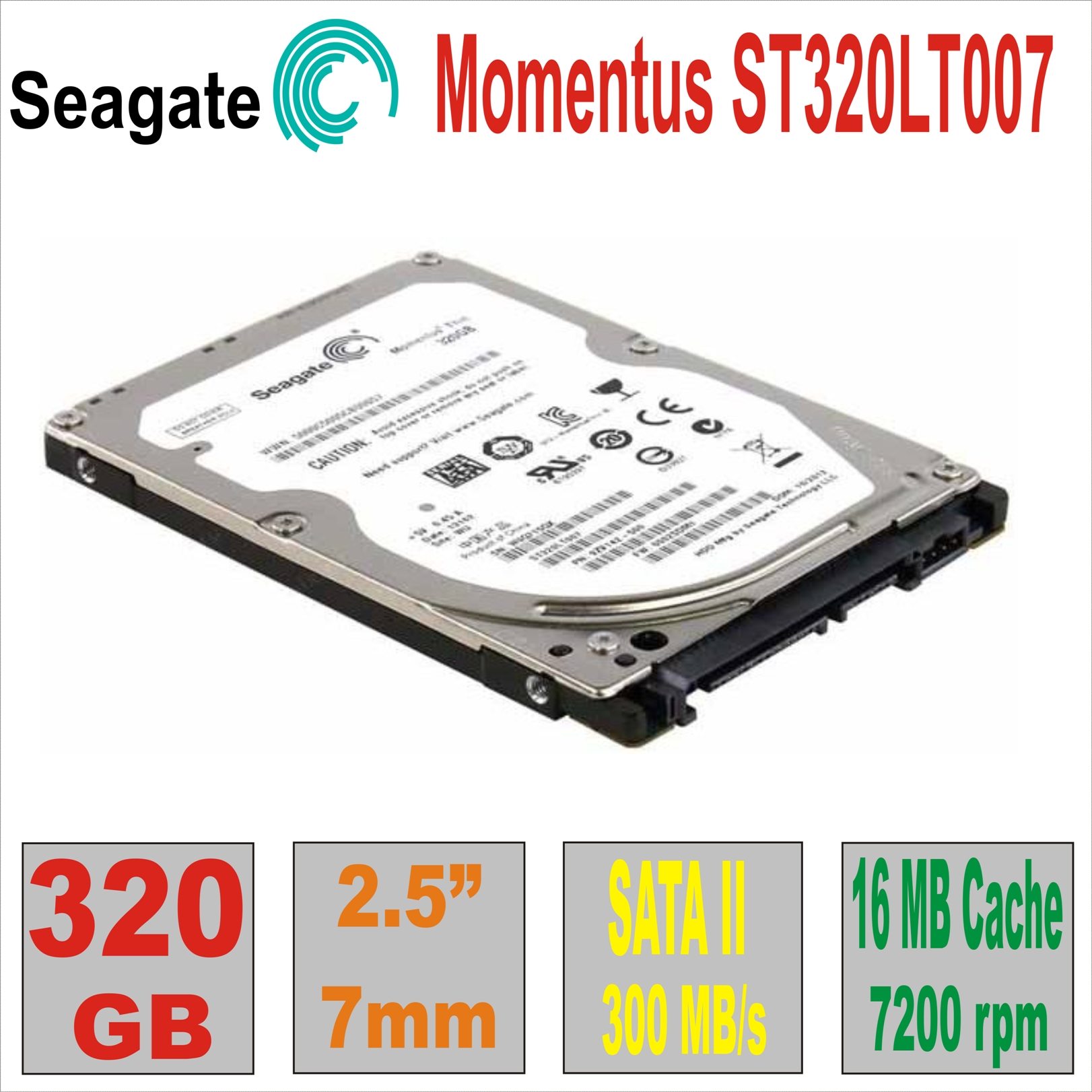 HDD 2.5`  320Gb Seagate Momentus ST320LT007