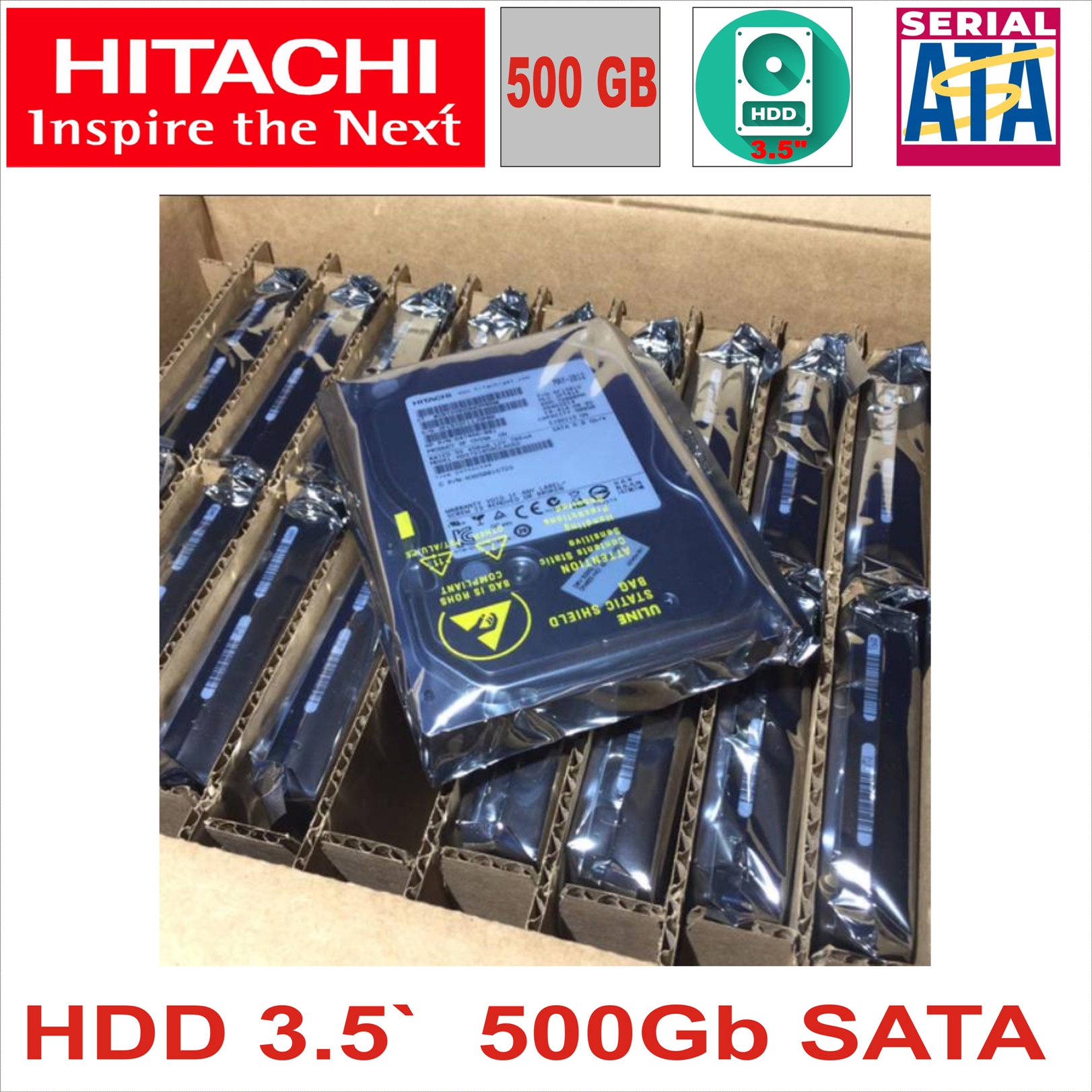 HDD 3.5`  500Gb SATA HITACHI