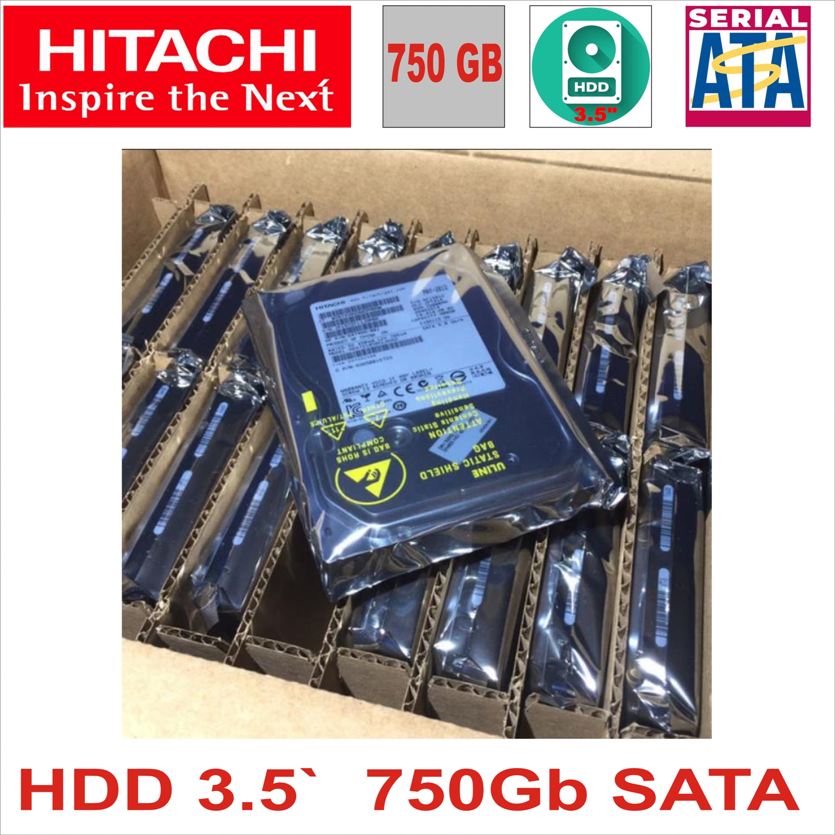 HDD 3.5`  750Gb SATA HITACHI