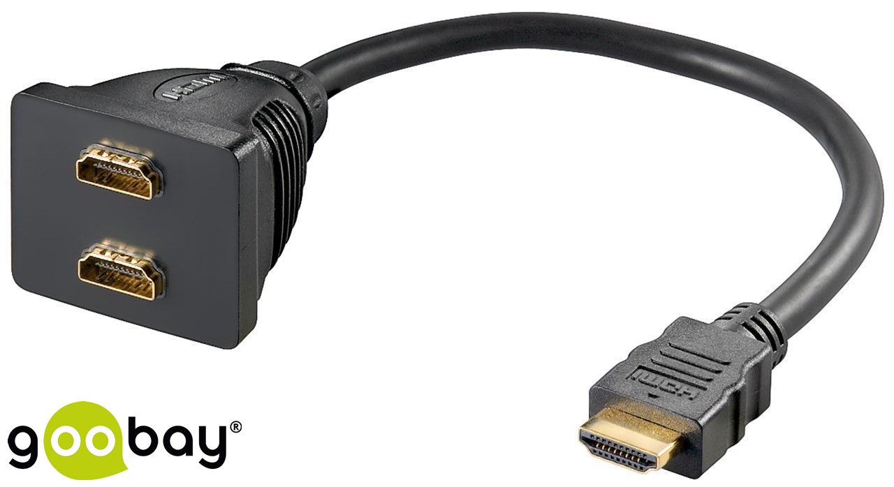 HDMI t Splitter 1 to 2 GOOBAY 95006