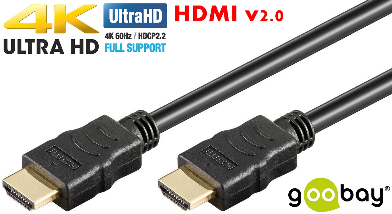 HDMI v2.0b M/M  7.5m (60 Hz/2160p) GOOBAY 38520