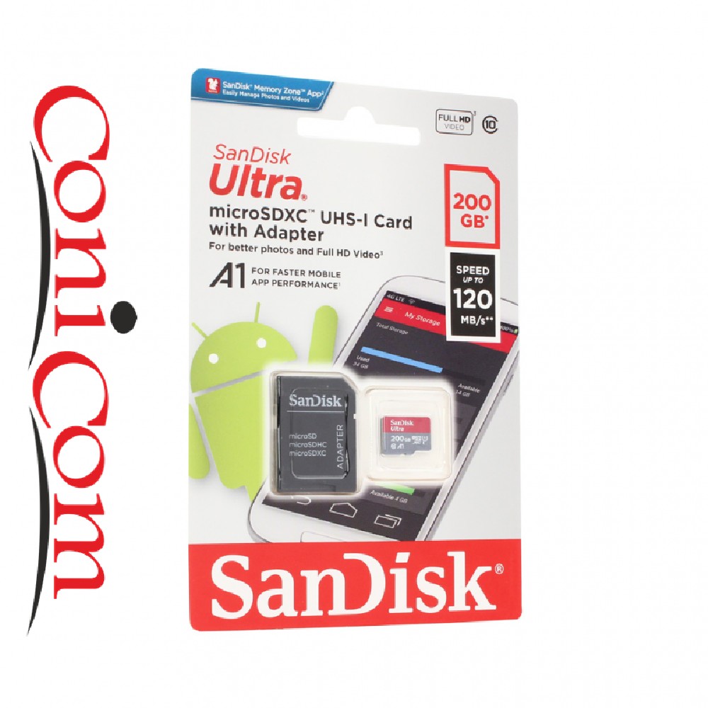 Карта памет 200 GB SanDisk Ultra microSDXC Adapt