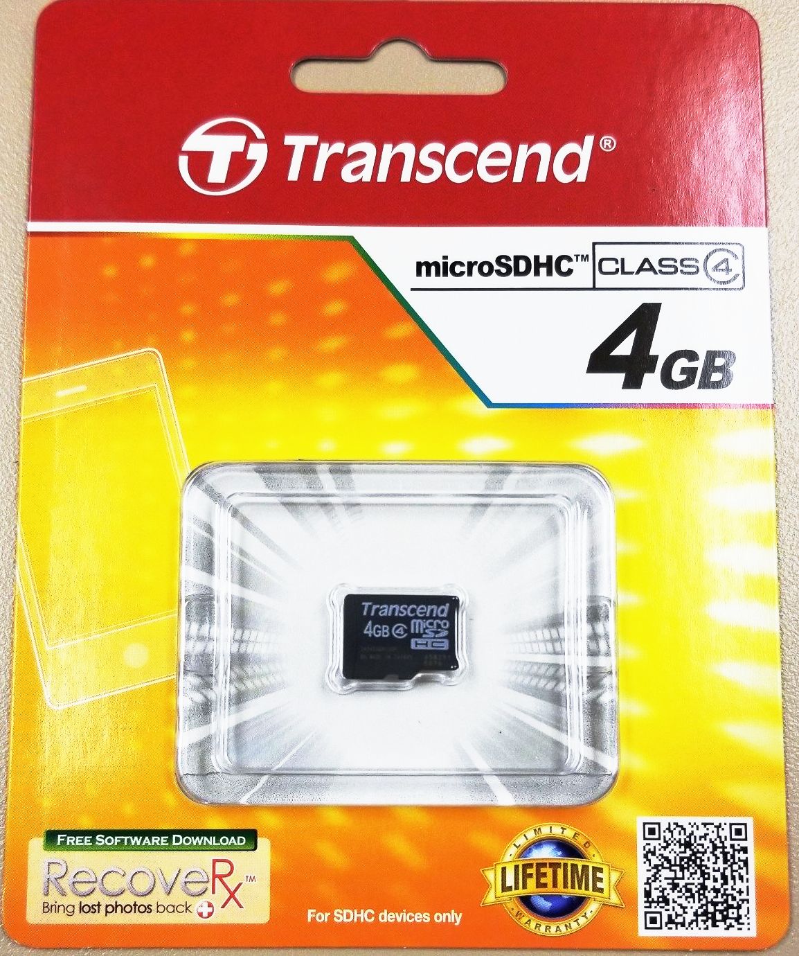 Карта памет   4 GB Transcend microSDHC, Class 4