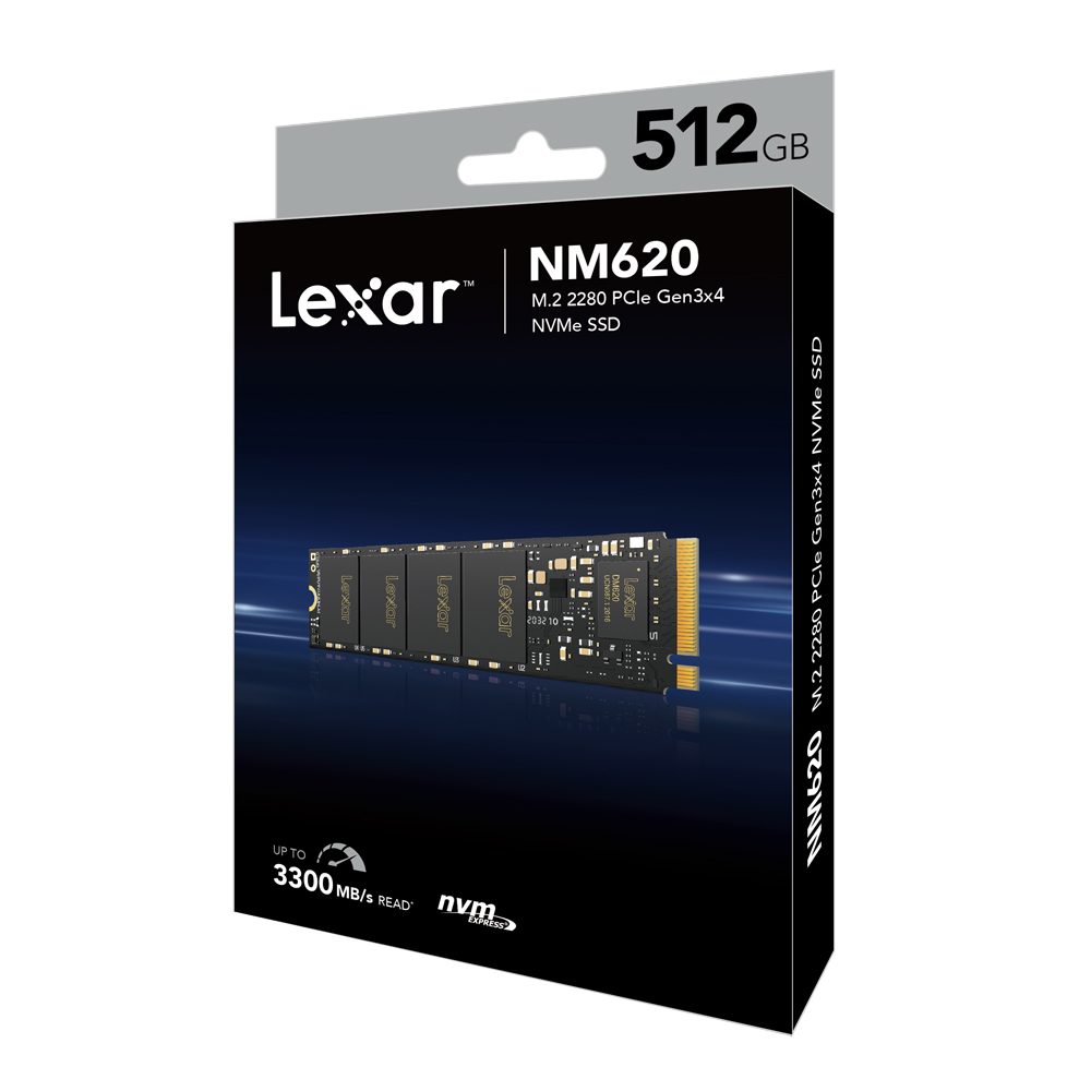 M.2 PCIe SSD 512GB LEXAR NM620(PCIe Gen3x4)