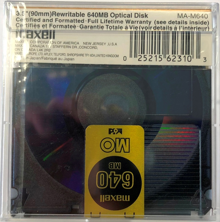 MO Disk Maxel 650MB ML-DM-MO-640