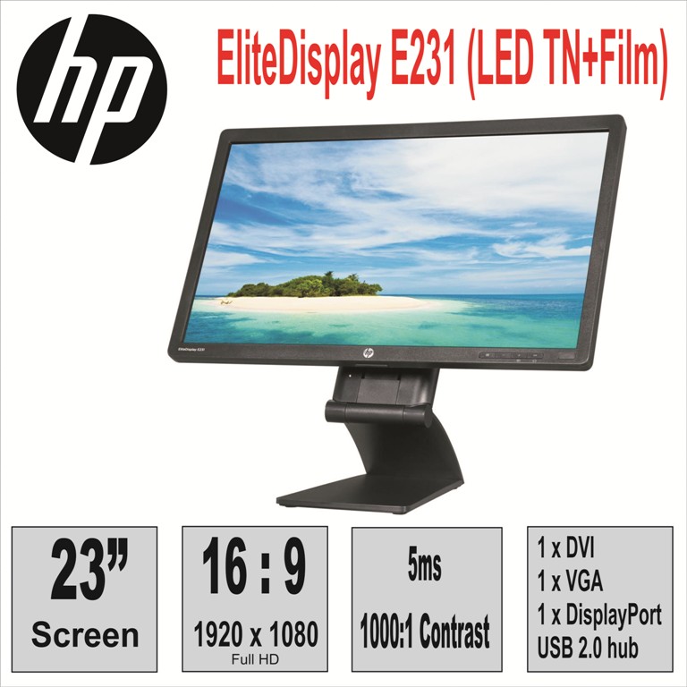 Монитор 23“ HP EliteDisplay E231 (LED TN+Film)
