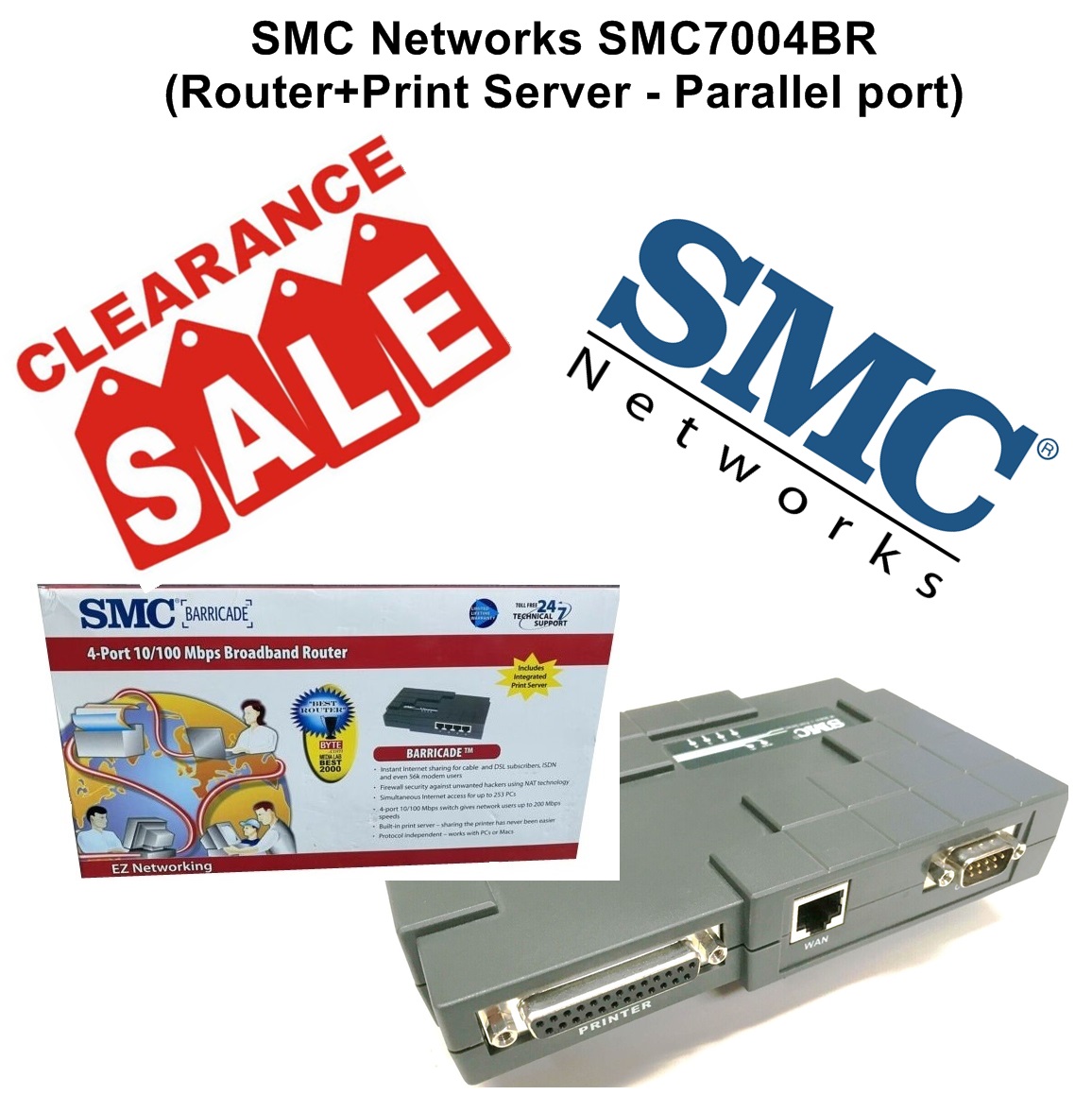SMC Networks SMC7004BR (Router+Print Server)
