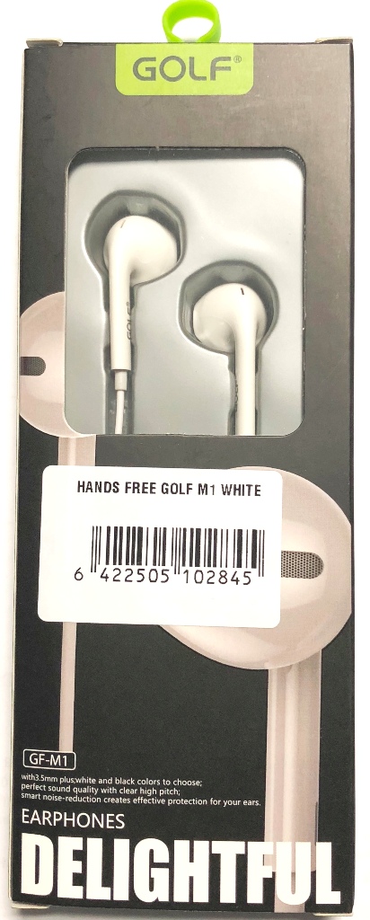 Стерео слушалки с микрофон Golf GF-M1 Бели