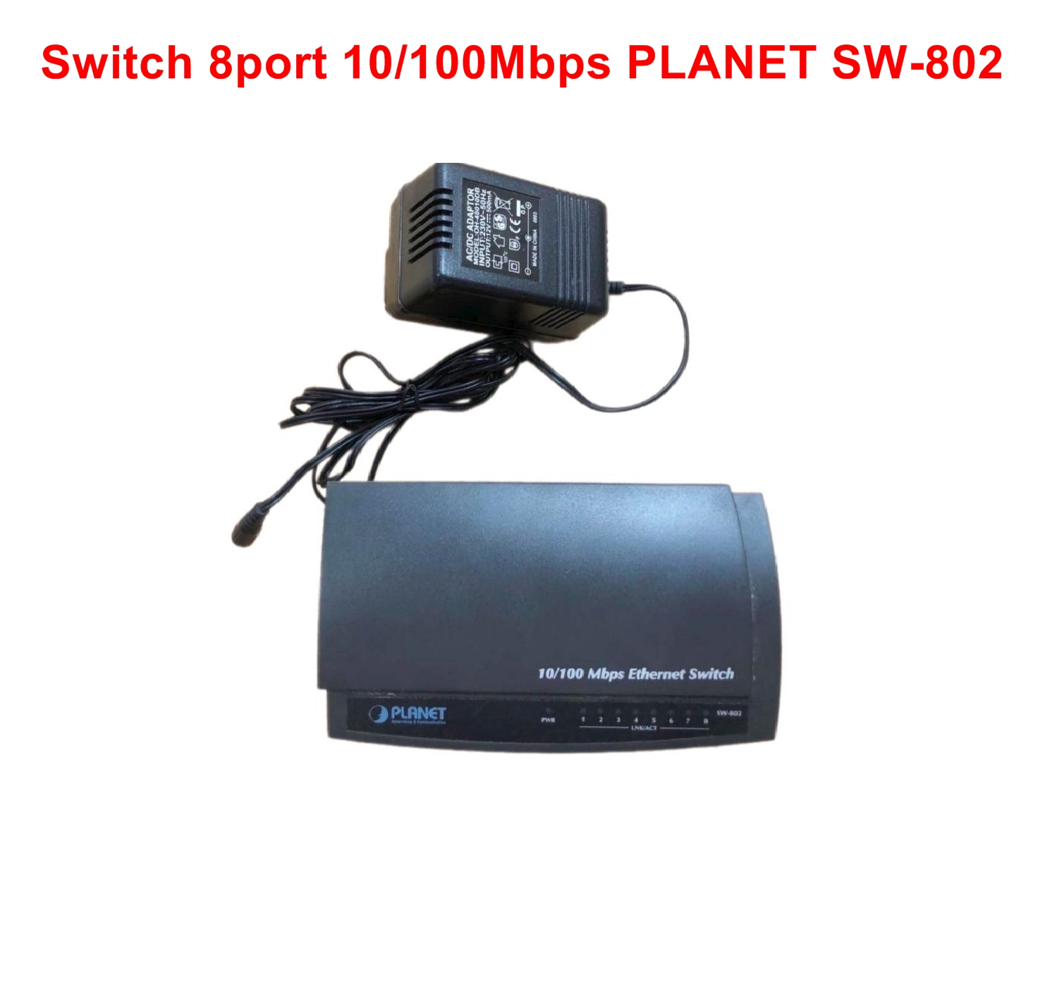 Switch 8port 10/100Mbps PLANET SW-802