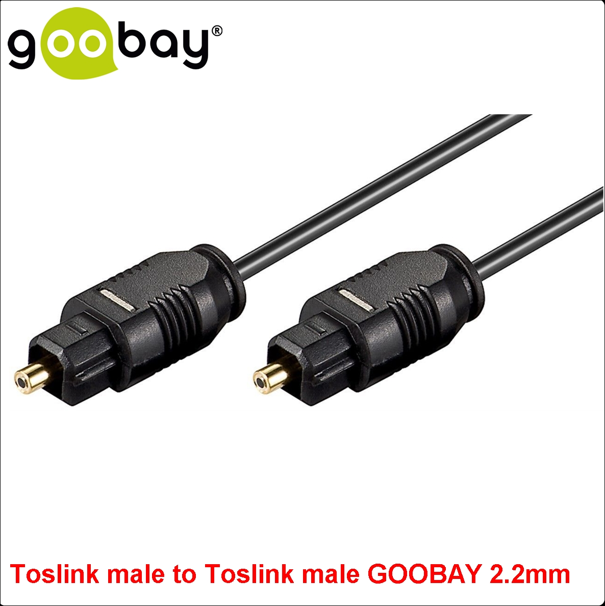 Toslink male to Toslink male  1.5m GOOBAY 51217