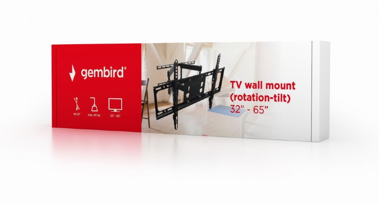 TV стойка Gembird WM-65RT-03 32”65”rotation-tilt