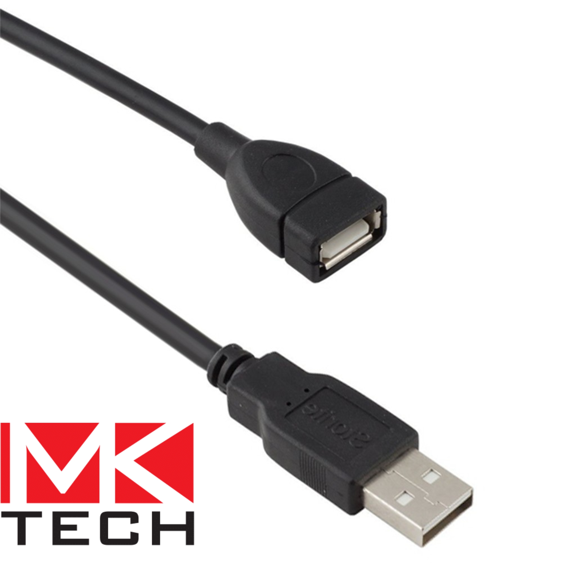 Удължител USB AM-AF  1.8m MKTECH Черен