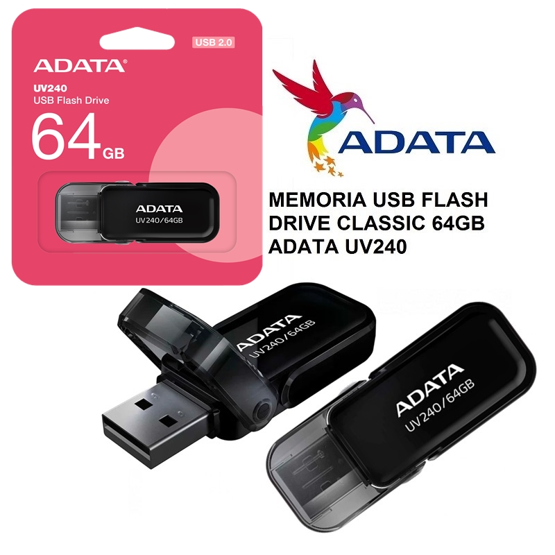 USB 2.0  64GB Adata UV240 Black
