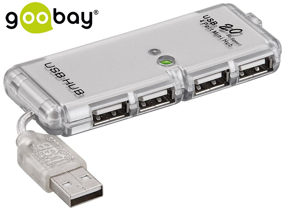 USB 2.0 HUB 4 port Hi-Speed GOOBAY 68879