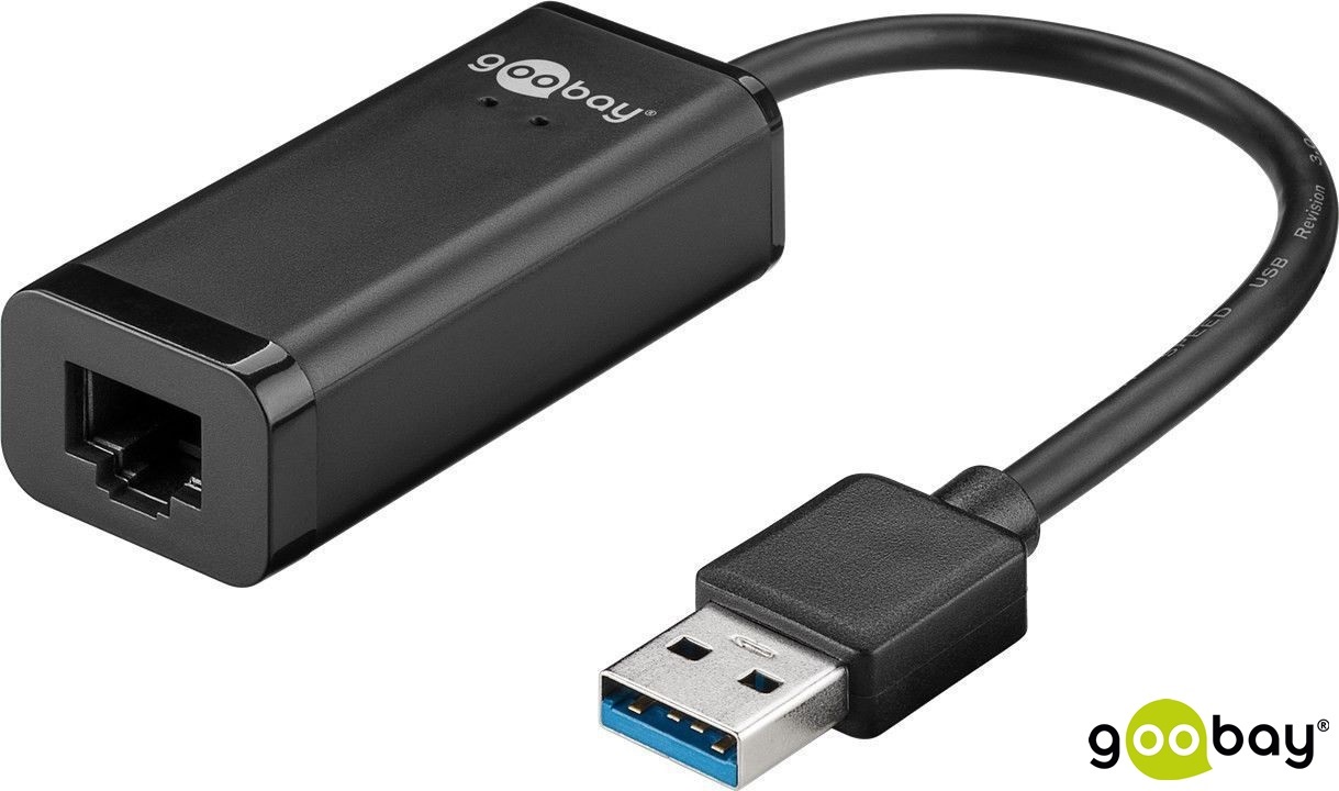 USB 3.0 M Gigabit to RJ45 F 8P8C GOOBAY.