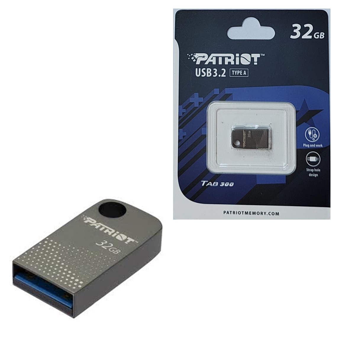 USB 3.2  32GB Patriot TAB300 Grey