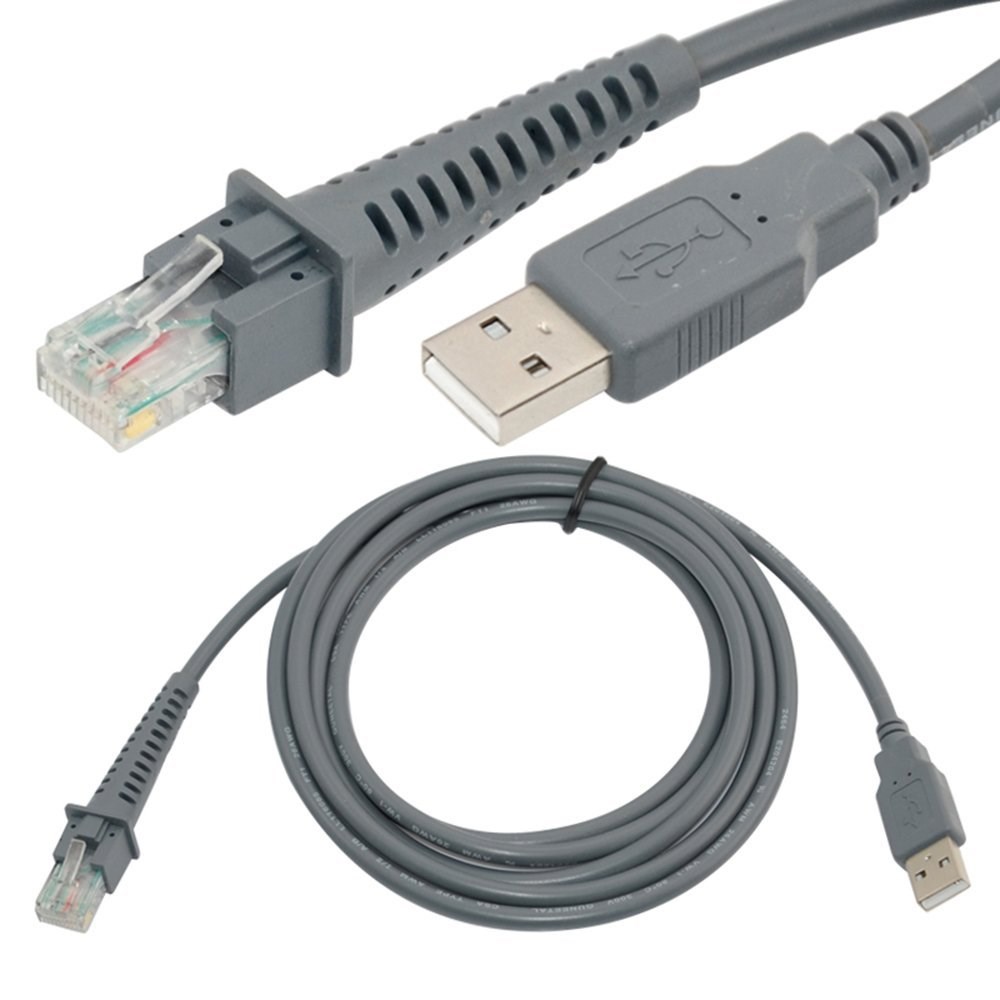 USB A male > RJ45 Cable for Symbol Barcode